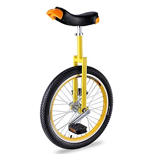 Einräder : MXSXN Einrad Kinder 16" Zoll Rad Einrad für Kinder / Jungen / Mädchen, Hochleistungsstahlrahmen und Leichtmetallrad, Weihnachten Geburtstagsgeschenk, 4 Farben Optional, Gelb