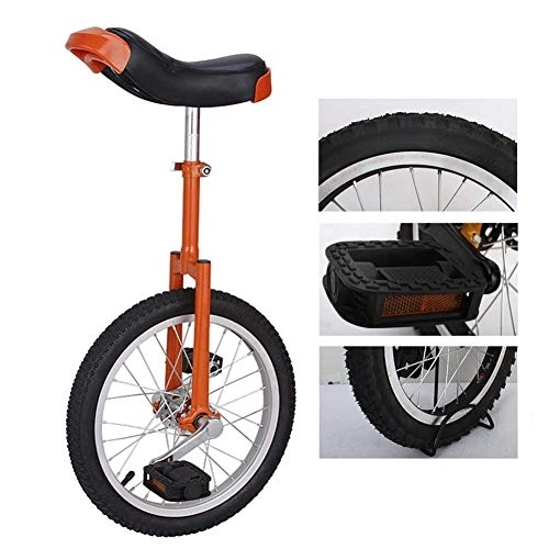 Einräder : Professionelles Freestyle-Lern-Einrad für Kinder / kleine Erwachsene, 16 Zoll / 18 Zoll / 20 Zoll rutschfester Reifen, Gabel aus Manganstahl, verstellbarer Sitz, Rot (Farbe: Rot, Größe: 20-Zoll-Rad), l
