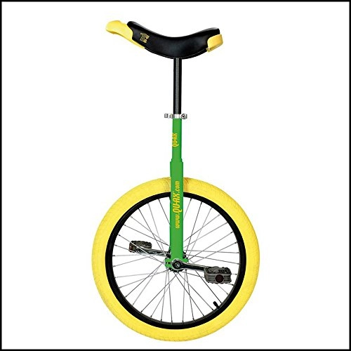 Einräder : QU-AX Einrad 20" Luxus Alufelge / Reifen gelb grün Fahrrad / Unicycle