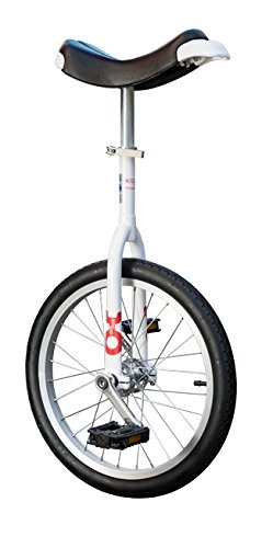 Einräder : QU-AX Unisex – Erwachsene Onlyone Einrad, Weiß, One Size
