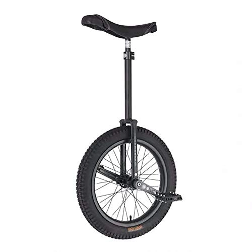 Einräder : QWEASDF Einrad 19 Zoll höhenverstellbar Sattelstütze Balance Radfahren Heimtrainer Fahrrad mit Skidproof Mountain Reifen + Einradständer für Anfänger und Profis Unisex
