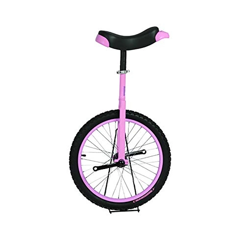 Einräder : QWEASDF Einrad, Einstellbares rotes Einrad 18" Unicycle Fahrrad mit Schnellspanner, für Kinder und Anfänger Mit Antikollisionsschutz, Rosa