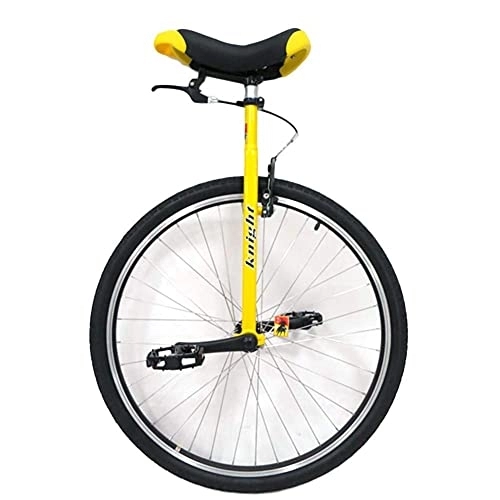 Einräder : Robustes Einrad für Erwachsene für große Menschen mit einer Körpergröße von 160–195 cm (63–77 Zoll), 28-Zoll-Rad, extra großes gelbes Einrad, Belastung 150 kg / 330 lbs, langlebig (28 Zoll gelb)