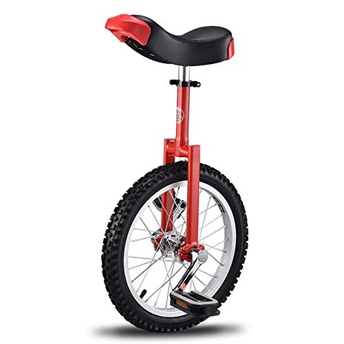 Einräder : Schubkarre Fahrrad Kind Erwachsene 16 Zoll einzelrad Akrobatik Balance auto-red-18feet