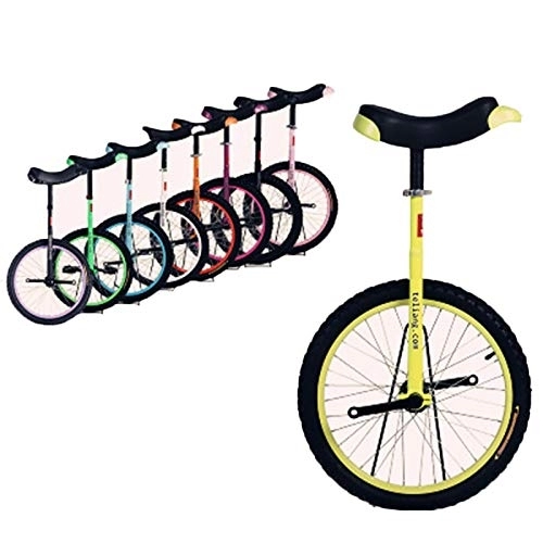 Einräder : SERONI Einrad-Radtrainer, Einrad, gelb, rutschfeste Bergreifen-Balance-Fahrradübung für Unisex-Erwachsene / große Kinder / Mutter / Vater