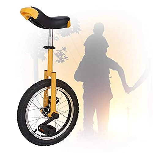 Einräder : Trainer Einrad, 16 / 18 / 20 Zoll Stahlrahmen Stark Und Robust Unisex's Professionelles Freestyle-Einrad Für Anf?nger (Color : Yellow, Size : 20 inch)
