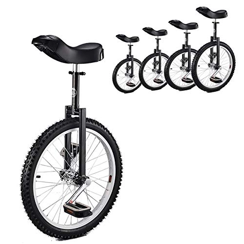 Einräder : TTRY&ZHANG Unicycle für Kinder 20 Zoll Schwarz, Erwachsene / Anfänger / Männchen Teen 24 / 18 / 16-Zoll-Rad-Einräte, Alter 12-17 Jahre alt, Freibetrag im Freien Cycling, (Size : 16INCH)