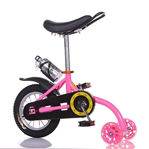 Einräder : TXTC Kinder-Einrad, Gemütlich Kinderfahrrad Mit Flash Vorderrad, Wasserflaschenhalter, laufrad Lauflernrad Fahrrad for Jungen Und Mädchen Fahrrad Outdoor Sports (Color : Pink)