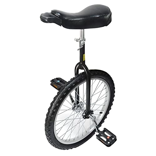 Einräder : uyoyous Einrad 20 Zoll Einrad Balance Training Einradständer Höhenverstellbar Robuste für Erwachsene Kinder Outdoor Sportarten, Schwarz, Unisex