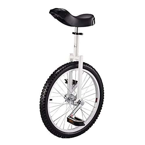 Einräder : Weißes Einrad Radfahren Outdoor Sports Fitness, Einrad Radfreier Stand Geeignet Für Höhe 160Cm-175Cm, 20 Zoll (Farbe : Weiß, Größe : 20 Zoll) Langlebig