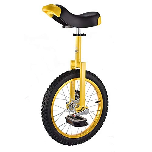 Einräder : Wheelbarrow 16 Zoll Balance Einzelrad Farbring Fahrrad Adult Kind Einrad akrobatische Auto-Yellow