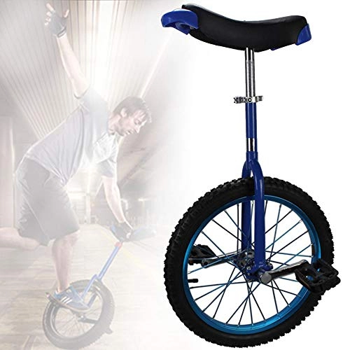 Einräder : WHR-HARP Einrad für Erwachsene, Einrad Outdoor Einrad, mit Extra Dickem Alufelgenreifen, Verstellbarem Sitz, für Outdoor-Sport Fitness Fitness Gesundheit, Blue-18inch