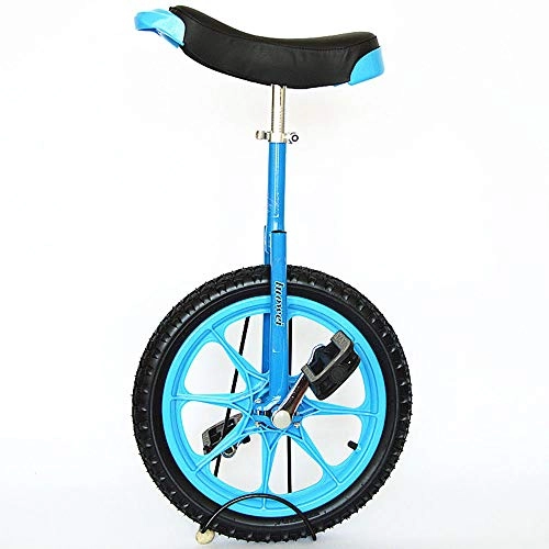 Einräder : WHR-HARP Einrad für Erwachsene, Einrad Outdoor Einrad Sport 16 Zoll, mit Bequemem Release-Sattelsitz, Geeignet für Erwachsene und Kinder, Verstellbares Outdoor-Einrad, Blue