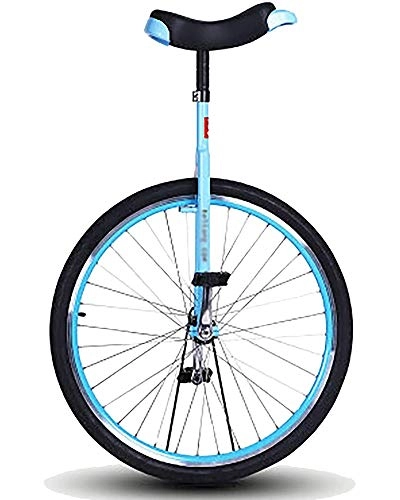 Einräder : WXX 28 Zoll Erwachsenenrad Einrad rutschfest Einzelrad Balance Bike Aluminiumlegierung Doppelfelge Radfahren Heimtrainer Outdoor-Sport Wettkampf-Einrad, Blau