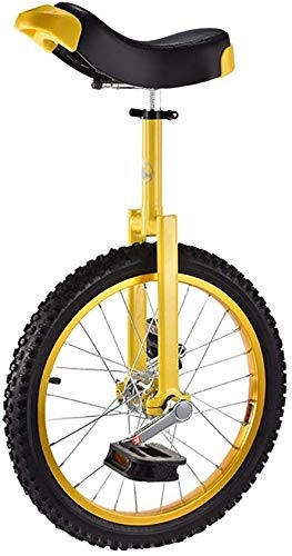 Einräder : Xmxey Einrad 16 / 18 Zoll Single Round Kinder Erwachsene Höhenverstellbar Balance Radfahren Übung Gelb (größe : 18 inch) (16 inch)
