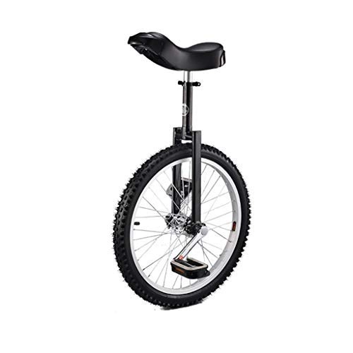Einräder : Xmxey Einrad 20 Zoll Single Round Kinder Erwachsene Höhenverstellbar Balance Radfahren Übung Mehrere Farben (Farbe : Red, größe : 20 inch) (Schwarz)