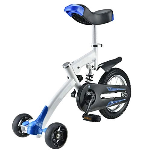 Einräder : XYSQ Kinder Einzel-Rad Fahrrad, Balance Sports Einrad, Swing Auto Ohne Lenker Fahrrad Puzzle Kinder Sport Spielzeug Fahrrad (Color : Blue)