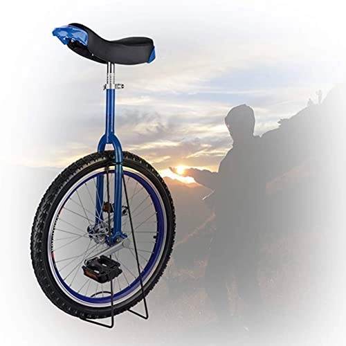 Einräder : YQG Trainer Einrad, 16 / 18 / 20 / 24 Zoll Freestyle Einrad rutschfeste Butyl Mountain Reifen Balance Radsportübung Für Anf?nger (Color : Blue, Size : 16 inch)