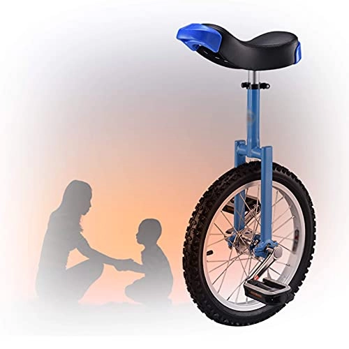 Einräder : YQG Trainer Einrad, 16-Zoll-Einrad Von Unisex Kinder / Erwachsene Skidproof Mountain Tire Balance Radfahren übung (Color : Blue, Size : 16 inch)