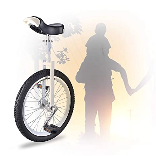 Einräder : YQG Trainer Einrad, Bequem Und Einfach Zu Handhaben 16 / 18 / 20 Zoll Rad Einrad Skidproof Mountain Tire Für Anf?nger Kinder Erwachsene (Color : White, Size : 16 inch)