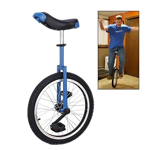 Einräder : YVX 20-Zoll-Rad Unisex-Einrad mit Hochleistungsstahlrahmen und Alufelge, zum Jonglieren / Unterhalten von Outdoor-Sportarten, tragend 220 lbs (Farbe: Blau)