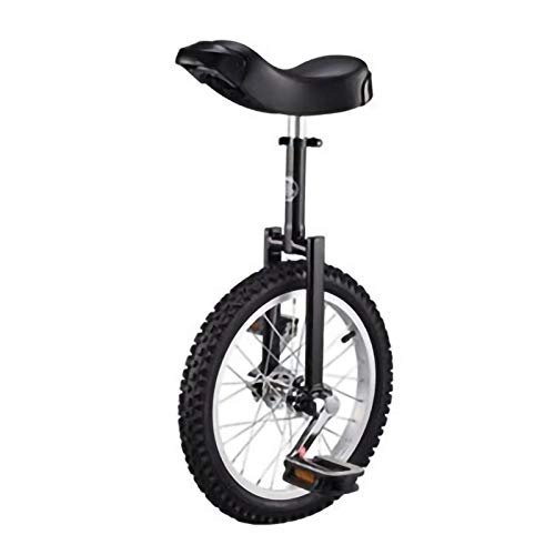 Einräder : YYLL 18" Einrad Cycling Bike mit bequemem Freigabe-Sattel-Sitz, Mountainbike Rad Rahmen for Juggling / Firmen Outdoor Sports (Color : Black, Size : 16inch-b)