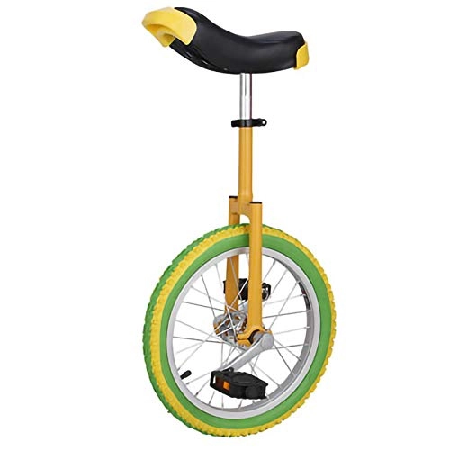 Einräder : YYLL Einräder for Erwachsene Kinder-Rad Einrad Leak Proof Butyl-Reifen-Rad Radfahren Outdoor Sports Fitness Exercise (Farbe) (Color : Color, Size : 16inch)