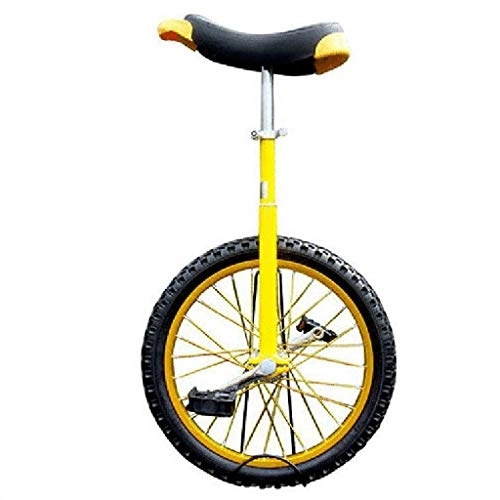 Einräder : ZSH-dlc 16 / 18 / 20 / 24 Zoll Freestyle Einrad Einrad Laufrads, Geeignet for Kinder Und Erwachsene, Höhenverstellbar, Beste Geburtstag, 4 Farben (Color : Yellow, Size : 24 inch)