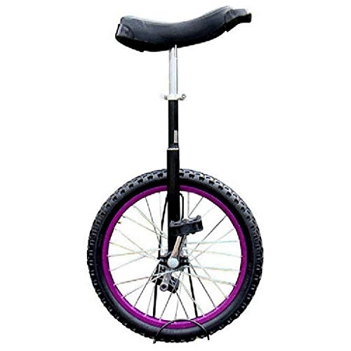 Einräder : ZSH-dlc Freestyle Einrad 16 / 18 / 20 / 24 Zoll Einzelrad Kinder Erwachsene Höhenverstellbar Laufrads Übung, Bester Geburtstag, 4 Farben (Color : Purple, Size : 24 inch)