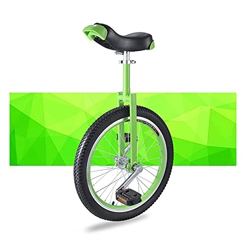 Einräder : ZWH Fahrräder Einrad Weitweilen Und Dicke Reifen Rad Einrad - Schlösser Aus Ausgezeichnetem Aluminiumlegierungsmaterial-Rad-Trainer (Size : 16 inch Green)