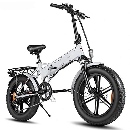 Elektrofahrräder : 20 * 4.0inch Faltbares, Leistungsstarkes Elektrofahrrad, 500w 48v 12.5a Batterie Mountainbike Radfahren Snowbike, für Unterhaltung für Erwachsene Und Jugendliche