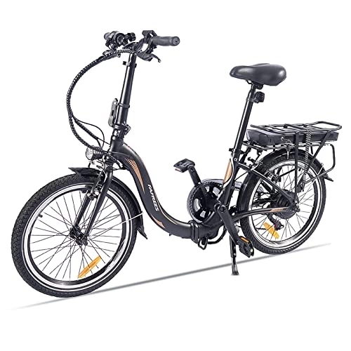 Elektrofahrräder : 20" E-Bike Elektrofahrrad, Elektrisches Citybike Elektrofahrräder mit Abnehmbarer 36V 10Ah Lithium-Batterie, 7 Gang-Schaltung, Belastung 120KG