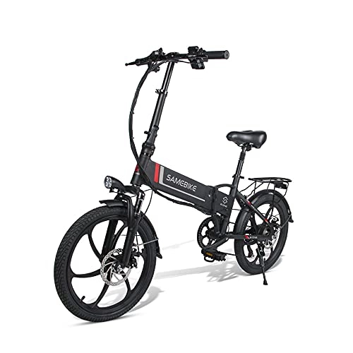 Elektrofahrräder : 20 Zoll Elektrofahrrad E-Bike, Klappbares Citybike Herren Damen 350W 48V 10.4AH, Elektrische Fahrräder mit LCD Display & Vorder und Rückfahrradbeleuchtung