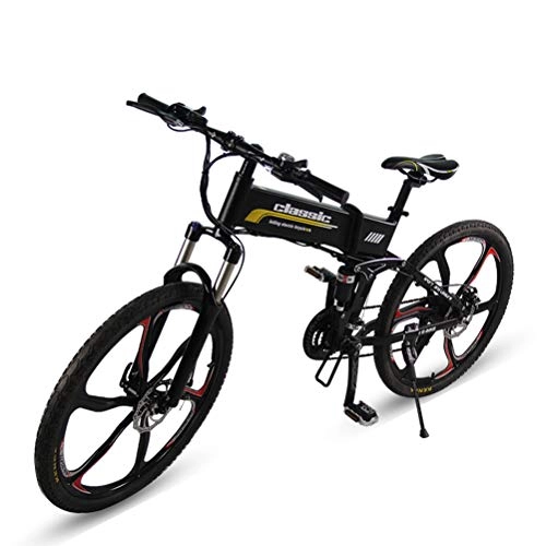 Elektrofahrräder : 26"36 V 250 Watt Falten Elektrische Fahrrad 21 Geschwindigkeit Mountainbike Lithium Batterie Aluminiumlegierung Rahmen Scheibenbremse