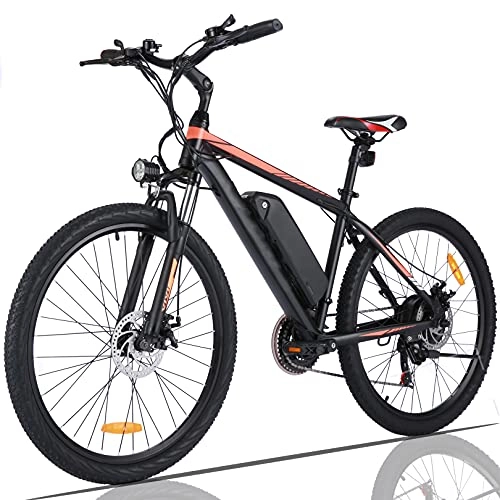 Elektrofahrräder : 26 Zoll / 27.5 Zoll Elektrofahrrad E-Bike für Herren und Damen, 250W Ebike Mountainbike mit 36V 10.4AH Abnehmbarer Lithium Akku, Shimano 21-Gang Schalthebel