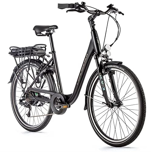 Elektrofahrräder : 26 Zoll Alu E Bike Leader Fox Latona Elektro Fahrrad 7 Gang Pedelec 36V schwarz Rh46 cm