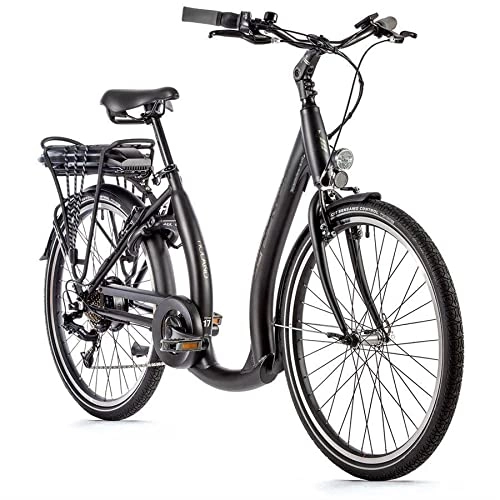 Elektrofahrräder : 26 Zoll Alu Leader Fox Holand E-Bike Elektro Fahrrad Pedelec 36V 12, 8Ah Schwarz