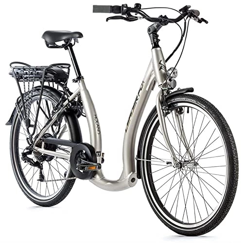 Elektrofahrräder : 26 Zoll Alu Leader Fox Holand E-Bike Elektro Fahrrad Pedelec 468Wh 13Ah Silber