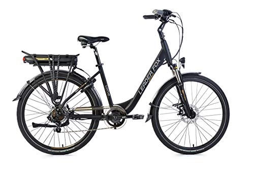Elektrofahrräder : 26 Zoll Alu LEADER FOX Lotus E-Bike Elektro Fahrrad City Bike Pedelec Disc 576Wh schwarz