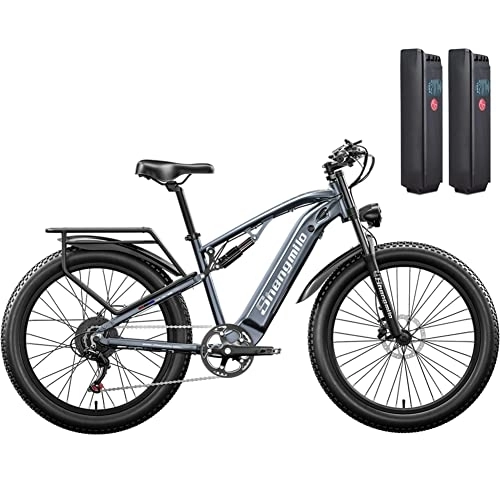 Elektrofahrräder : 26 Zoll ebike fetter Reifen Elektrofahrräder für Erwachsene E-Mountainbike 48 V 17 Ah herausnehmbare Lithium-Batterie, Vollfederung, elektrische Fahrräder, doppelte hydraulische Scheibenbremsen