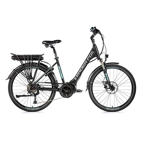 Elektrofahrräder : 26 Zoll Leader Fox VIVALO City E-Bike Pedelec Shimano 8 Gang LG 36V 16Ah schwarz grün RH46cm