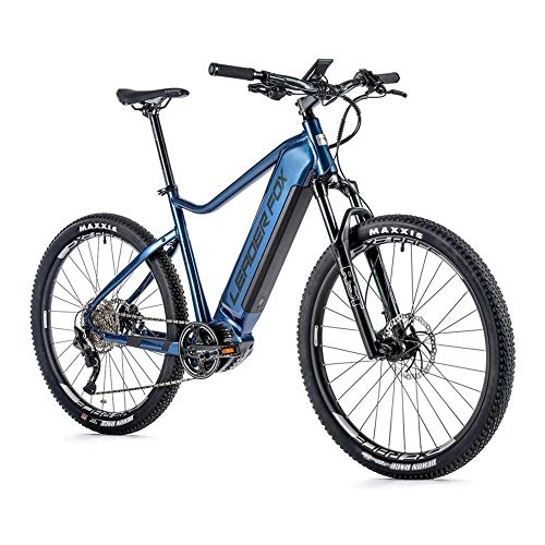 Elektrofahrräder : 27.5 Zoll E-Bike Leader Fox Altar Shimano 9 Gang M500 95Nm 20 Ah Disc blau metallic RH 50cm