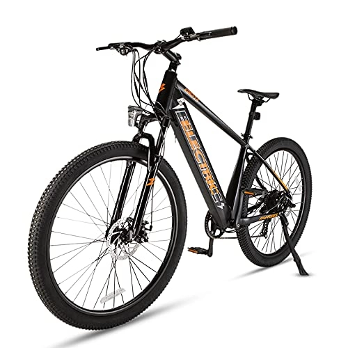 Elektrofahrräder : 27Zoll E Bike MountainbikeDamen Herren EU-konform E-Mountainbike Quick-Fold-System 7 Gänge & Hinterradmotor Faltfahrrad Für 25 km / h | LED Licht & Sportsattel