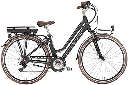 Elektrofahrräder : 28 Zoll Elektro Damen Fahrrad Montana E-Bluecity, Farbe:schwarz, Rahmengröße:44cm