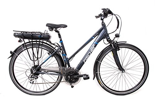 Elektrofahrräder : 28" Zoll FISCHER Damen Elektro Fahrrad E-Bike Pedelec Trekking Shimano 24 Gang 36V 14, 5 Ah