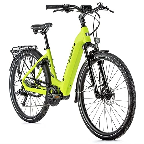 Elektrofahrräder : 28 Zoll Leaderfox Saga E-Bike Pedelec 8 Gang 14Ah 504Wh Neon Gelb RH42 cm