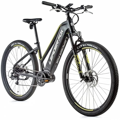 Elektrofahrräder : 29 Zoll Alu E-Bike Leaderfox SWAN Lady Pedelec MTB M300 80 Nm LG 540 Wh Schwarz Gelb RH 46cm