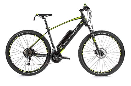 Elektrofahrräder : 29 Zoll Alu Leader Fox Arimo E-Bike Elektro Fahrrad Mountain Bike Pedelec Herren 36V 16Ah schwarz-grün
