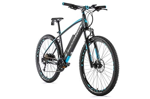 Elektrofahrräder : 29 Zoll Leader Fox Arimo E-Bike Elektro Fahrrad MTB Pedelec Herren 16Ah RH 54cm schwarz blau