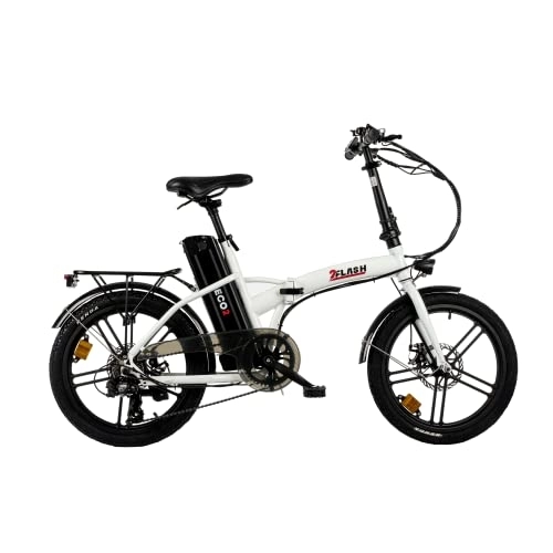 Elektrofahrräder : 2Flash Foldable E-Bike | Model ECO2 (Weiss)